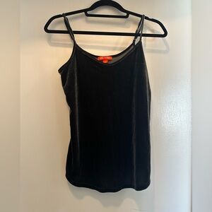 Joe Fresh Grey Velvet Cowl Neck Tank